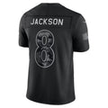 B.Ravens #8 Lamar Jackson Black 2026 Salute to Service Stitched Limited Football jersey Thaam