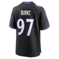 B.Ravens #97 Ethan Burke Black Alternate Game Jersey THAAM
