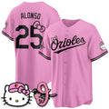Baltimore Orioles #25 Pete Alonso Pink Thaam Meow KT Vapor Premier Limited Stitched Jersey