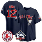 Boston Red Sox #12 Connor Wong Navy Thaam Meow KT Vapor Limited Stitched Jersey