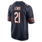 C.Bears #21 Cam Lewis Navy Thaam Game Player Jersey