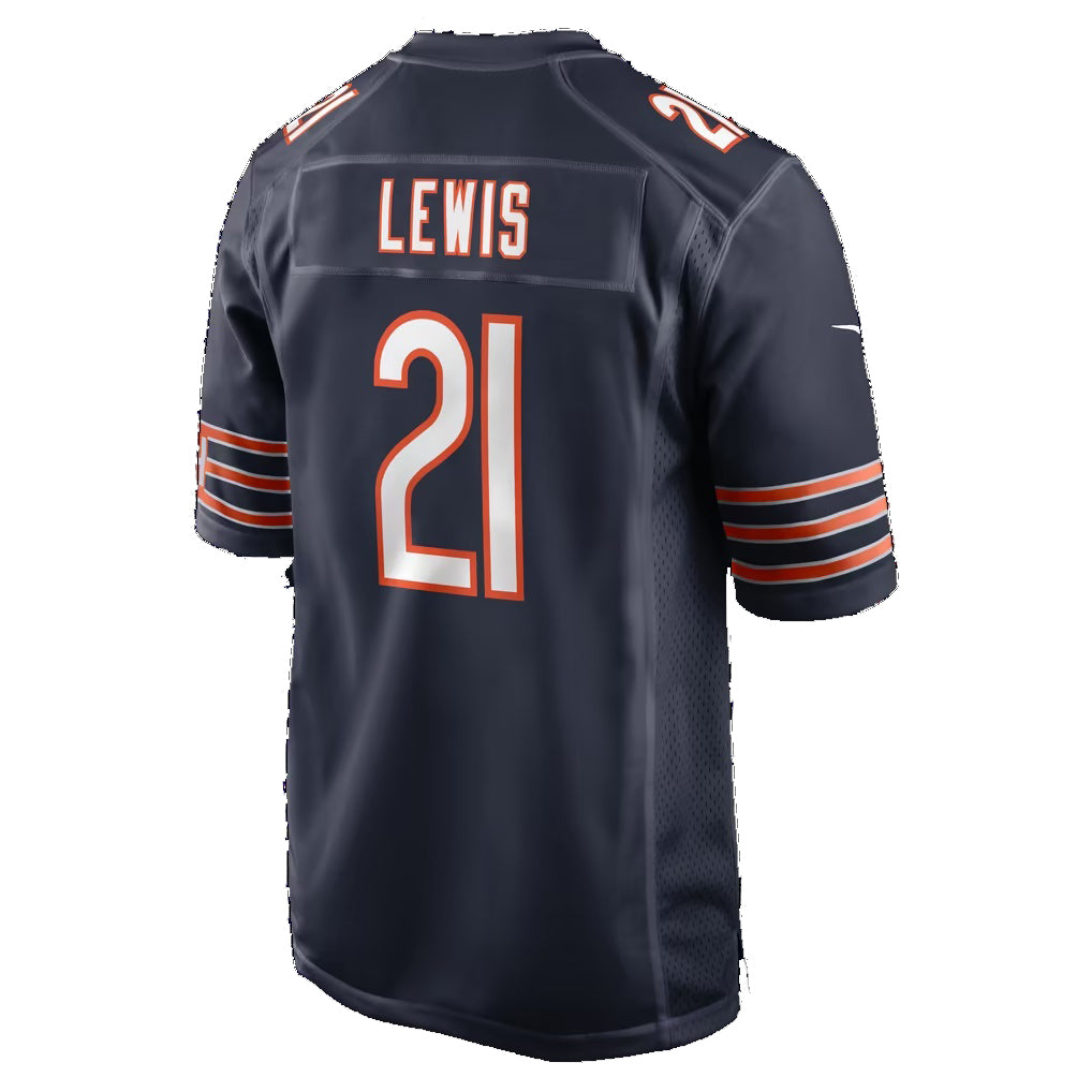 C.Bears #21 Cam Lewis Navy Thaam Game Player Jersey