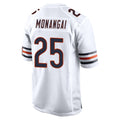 THAAM C.Bears #25 Kyle Monangai Player White Home Game Stitched Jerseys