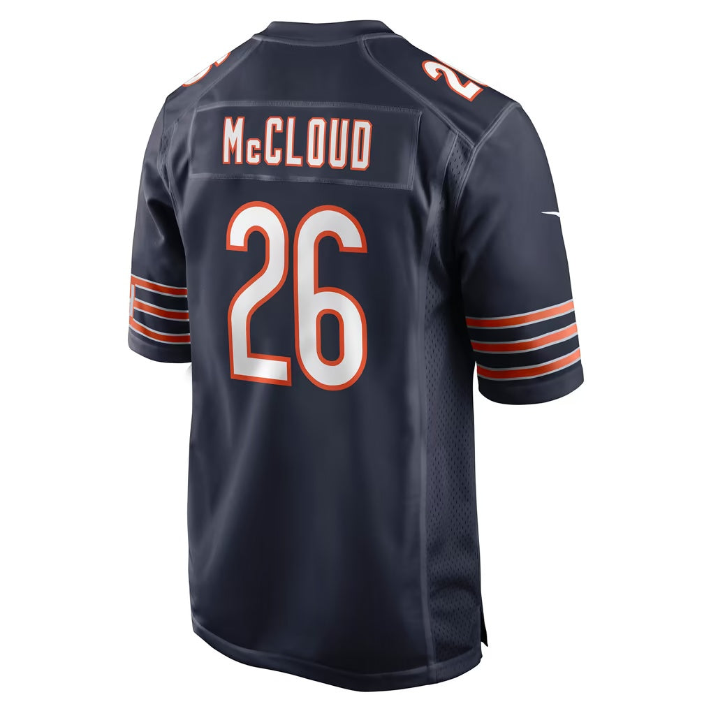C.Bears #26 Nick McCloud Navy Thaam Team Game Jersey