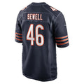 C.Bears #46 Nephi Sewell Navy Team Game Football jersey Thaam