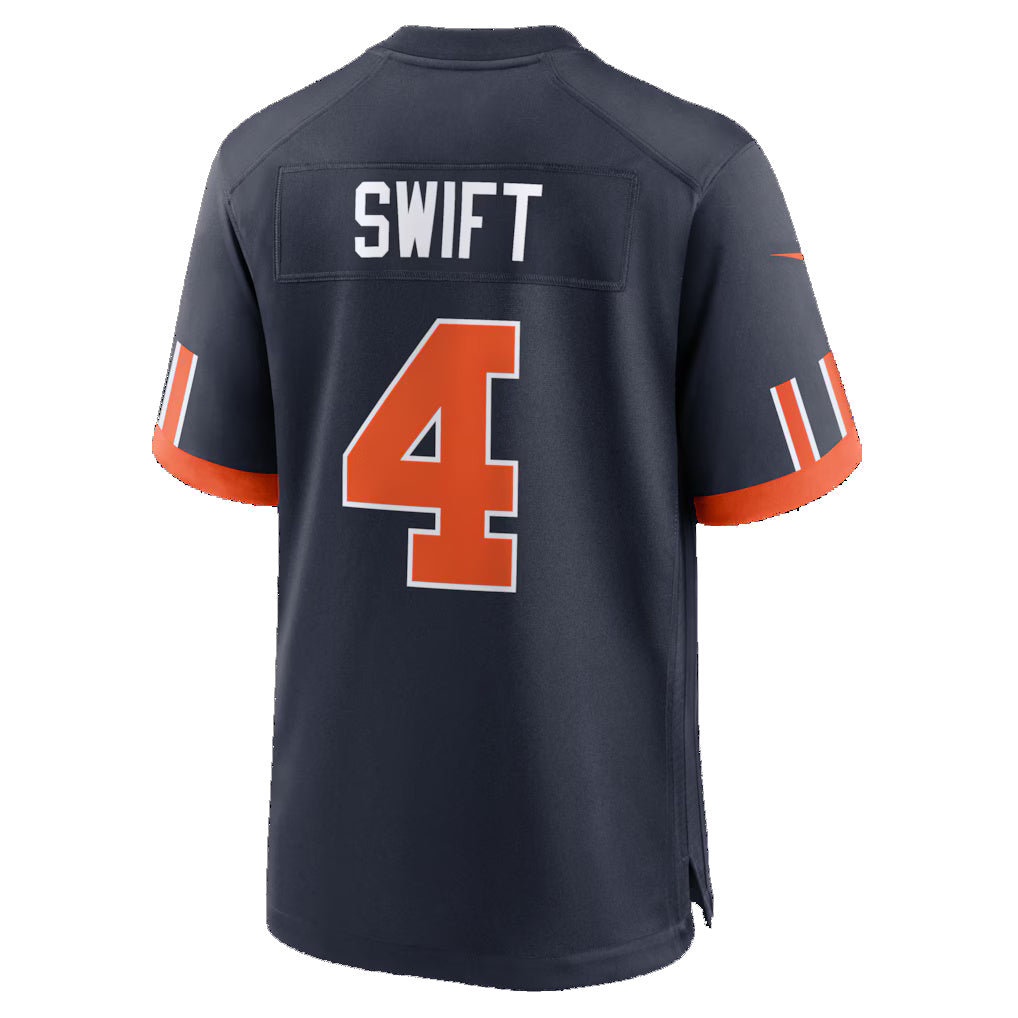C.Bears #4 D'Andre Swift Navy 2026 Rivalries Collection Game Jersey Thaam