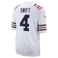 C.Bears #4 D'Andre Swift White Alternate Game Football jersey Thaam