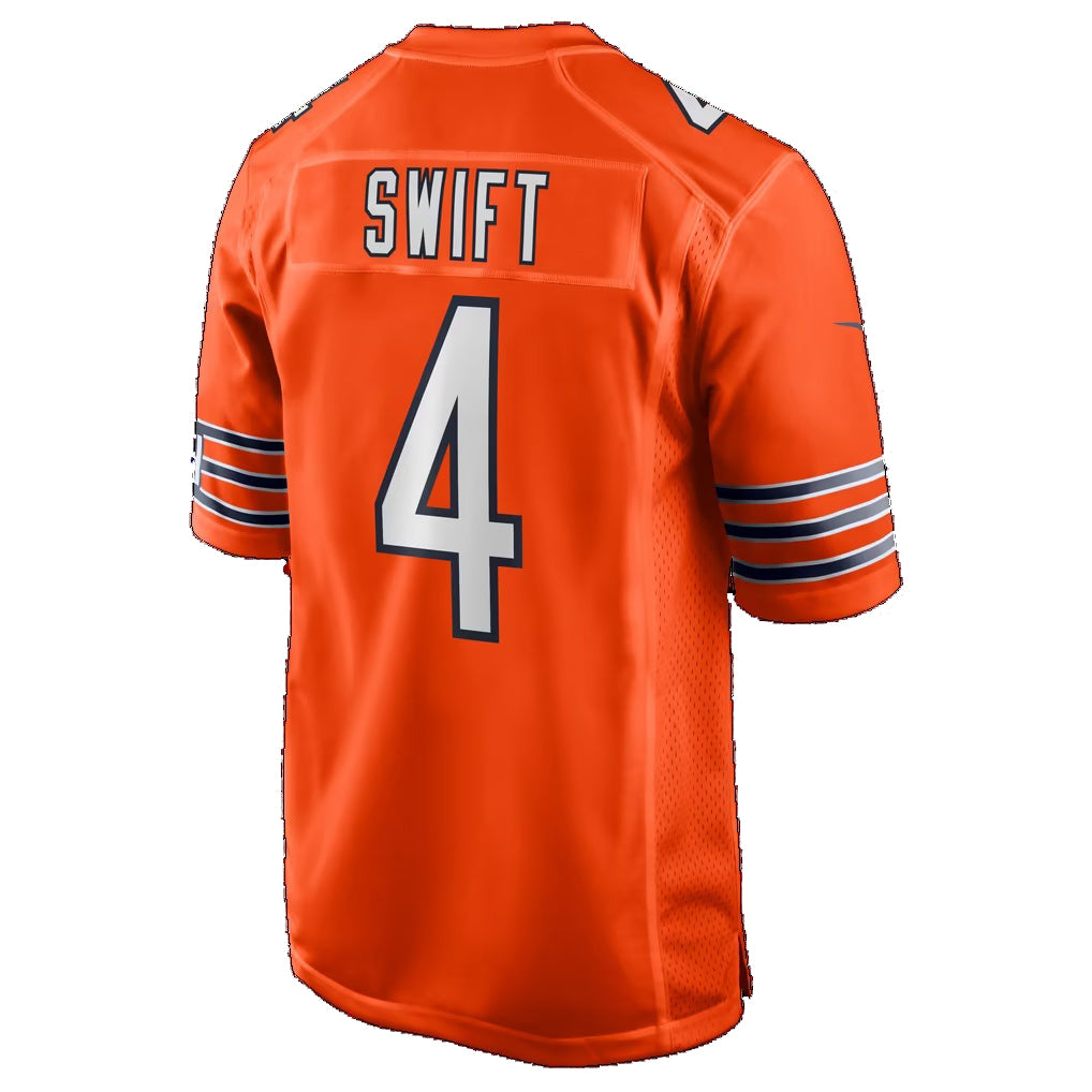 C.Bears #4 D'Andre Swift Orange Thaam Alternate Game Jersey