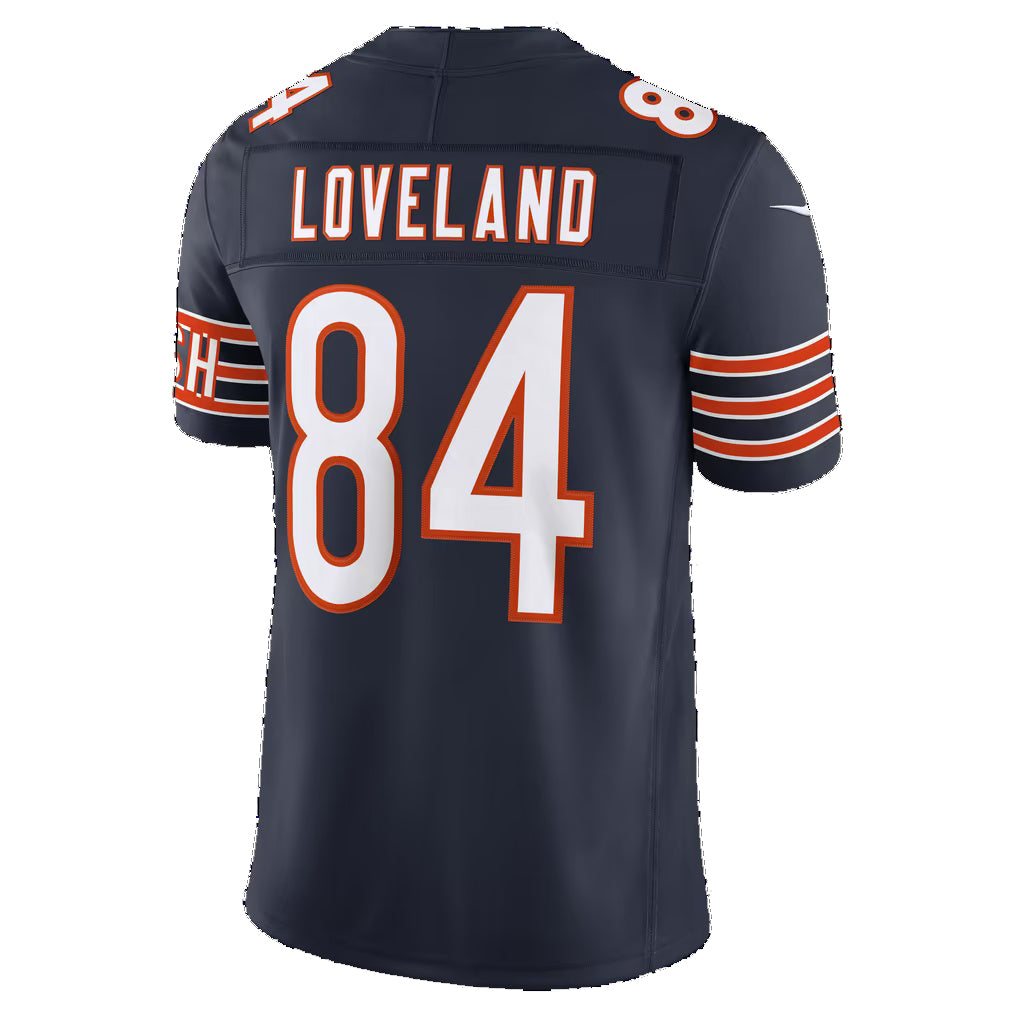 C.Bears #84 Colston Loveland Navy Team Vapor F.U.S.E. Stitched Limited Football jersey Thaam