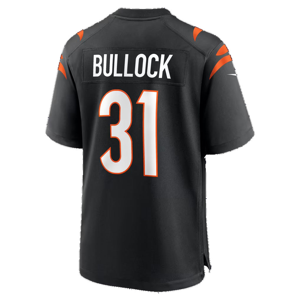 C.Bengals #31 Kentrel Bullock Black Team Game Football jersey Thaam
