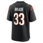 C.Bengals #33 Beau Brade Black Team Game Jersey THAAM