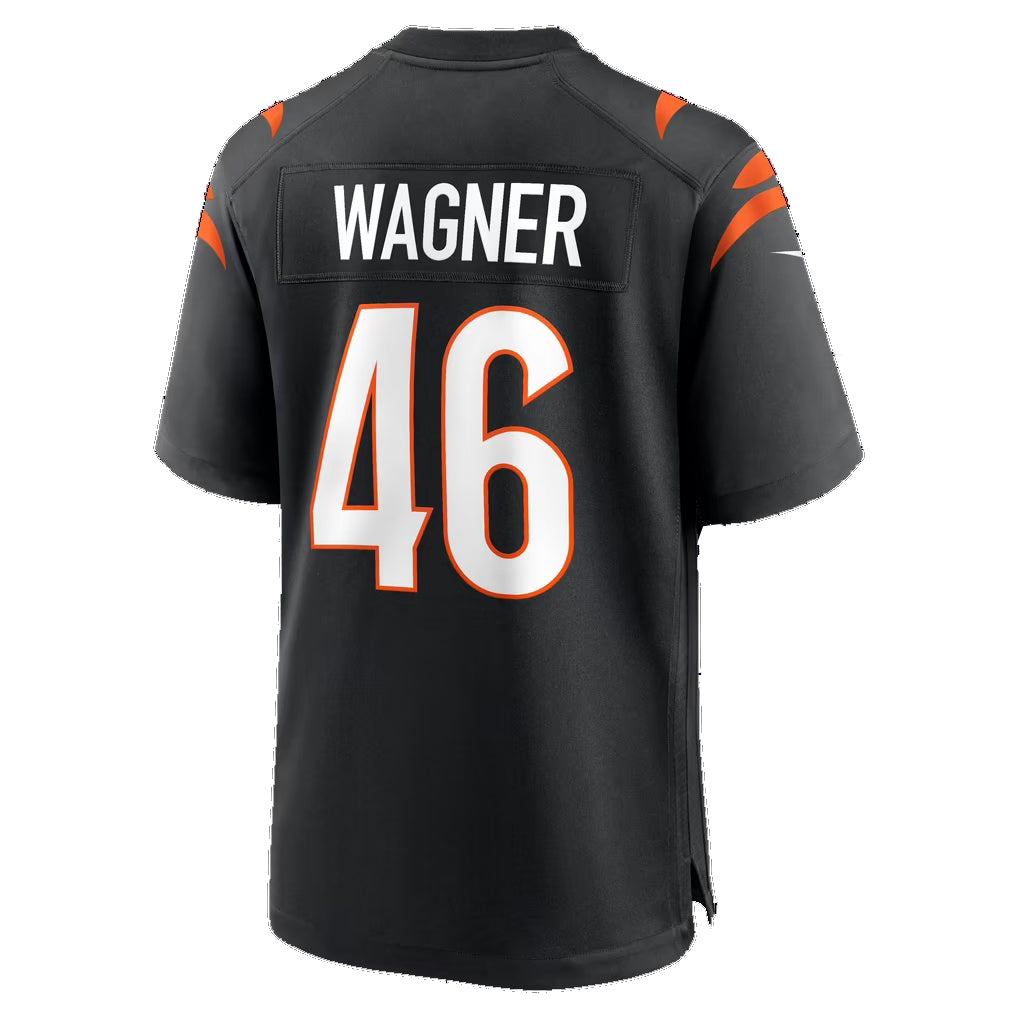 C.Bengals #46 Will Wagner Black Thaam Game Player Jersey