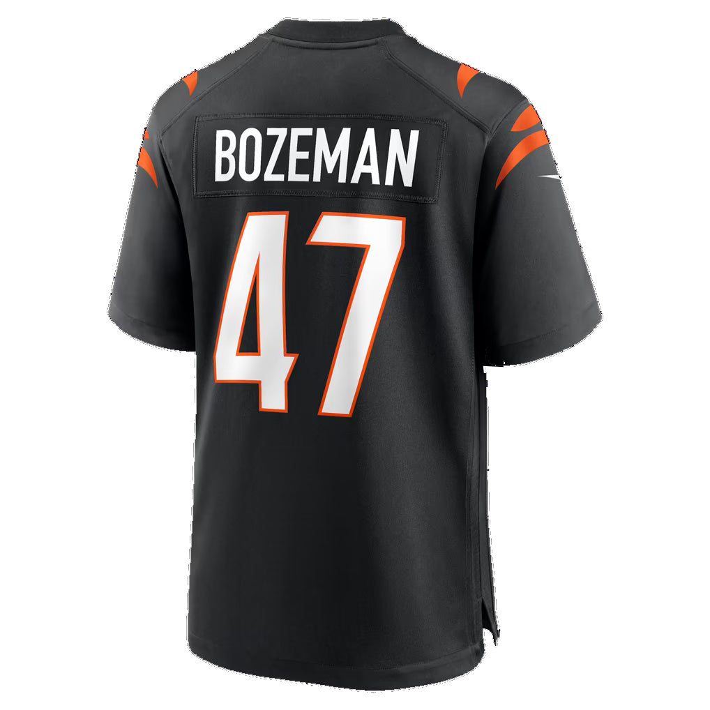 C.Bengals #47 Swayze Bozeman Black Team Game Football jersey Thaam