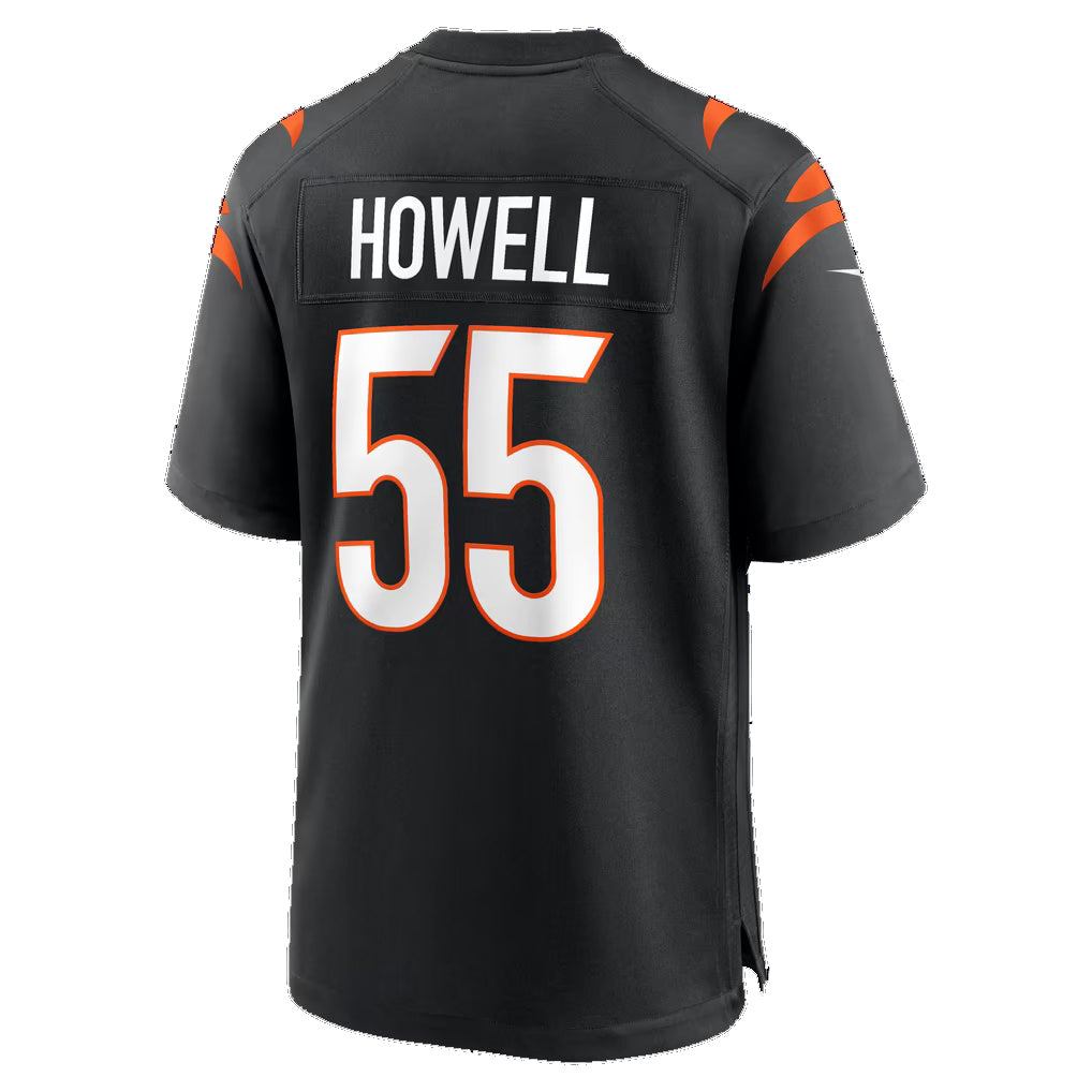 C.Bengals #55 Cashius Howell Black Team Game Football jersey Thaam
