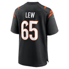 C.Bengals #65 Connor Lew Black Team Game Football jersey Thaam