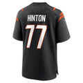 C.Bengals #77 Myles Hinton Black Team Game Football jersey Thaam