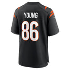 C.Bengals #86 Colbie Young Black Team Game Football jersey Thaam