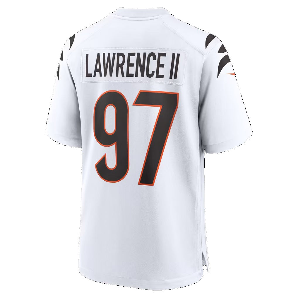C.Bengals #97 Dexter Lawrence II White Game Football jersey Thaam