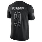 C.Bengals #9 Joe Burrow Black 2026 Salute to Service Stitched Limited Football jersey Thaam