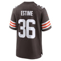 C.Browns #36 Audric Estime Brown Team Game  Jersey THAAM