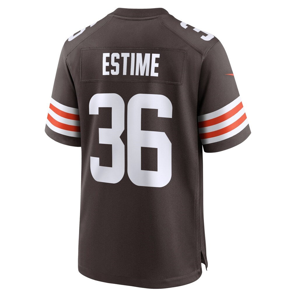 C.Browns #36 Audric Estime Brown Team Game  Jersey THAAM