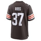 C.Browns #37 D'Angelo Ross Brown Team Game Football jersey Thaam