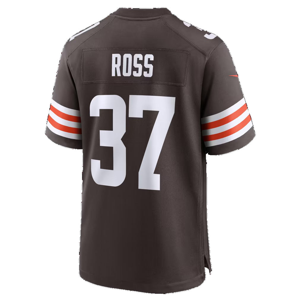 C.Browns #37 D'Angelo Ross Brown Team Game Football jersey Thaam