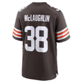 C.Browns #38 Jaleel McLaughlin Brown Team Game Football jersey Thaam