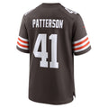 C.Browns #41 Jaret Patterson Brown Team Game  Jersey THAAM