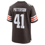C.Browns #41 Jaret Patterson Brown Team Game  Jersey THAAM