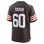 C.Browns #60 Nadame Tucker Brown Team Game Football jersey Thaam