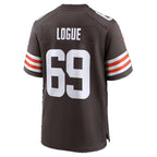 C.Browns #69 Zion Logue Brown Team Game Football jersey Thaam