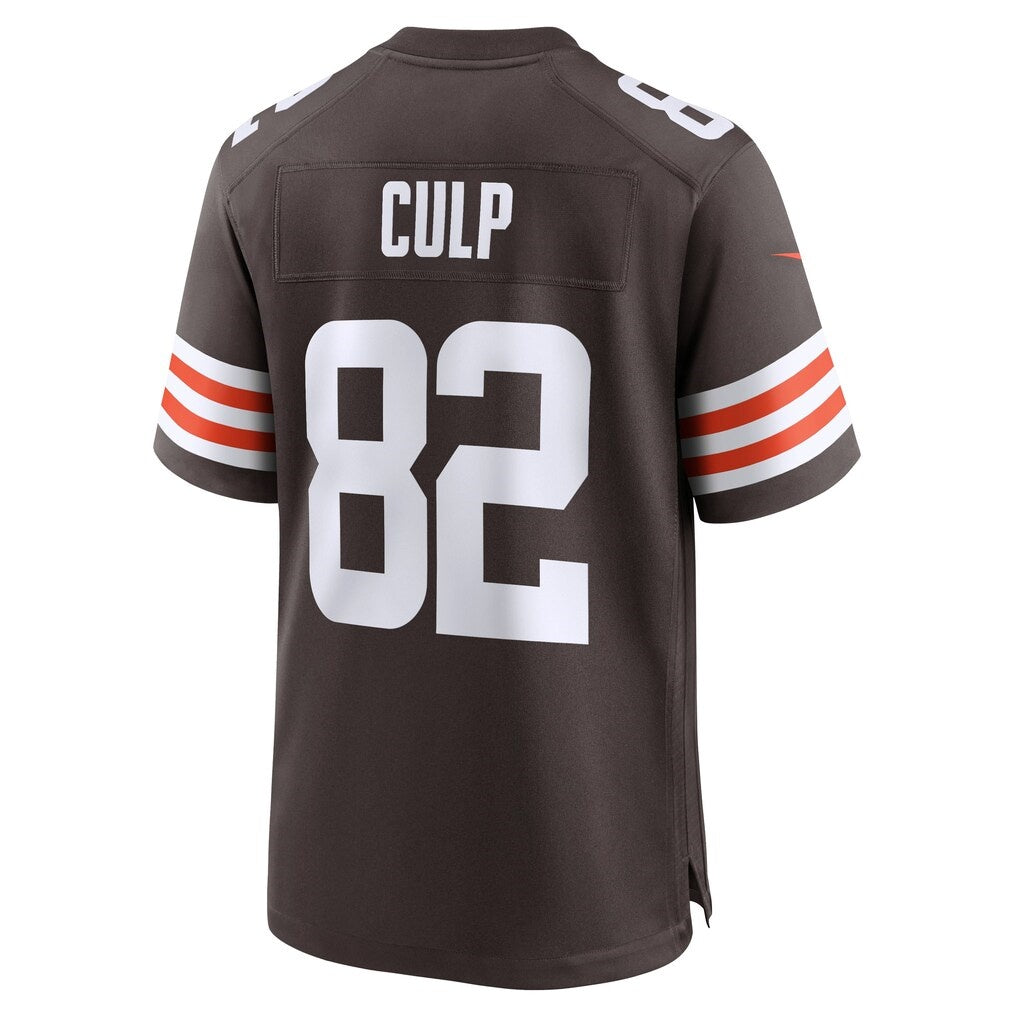 C.Browns #82 Devin Culp Brown Team Game Jersey THAAM