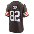 C.Browns #82 Devin Culp Brown Team Game Jersey THAAM