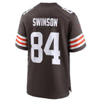 C.Browns #84 Messiah Swinson Brown Team Game Football jersey Thaam