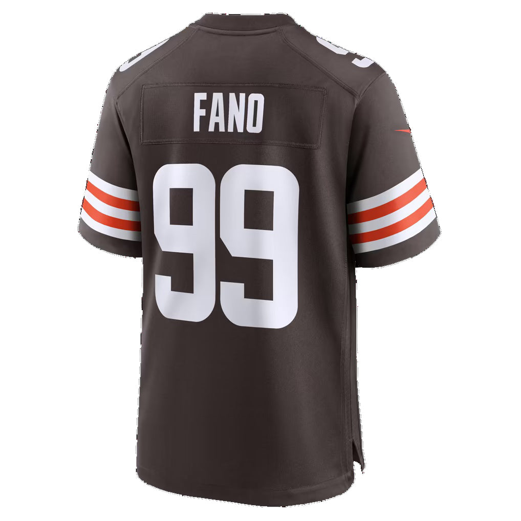C.Browns #99 Logan Fano Brown Team Game Football jersey Thaam