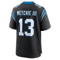 C.Panthers #13 John Metchie III Black Team Game Football jersey Thaam