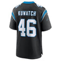 C.Panthers #46 Jackson Kuwatch Black Team Game Football jersey Thaam