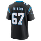 C.Panthers #67 Corey Bullock Black Team Game Football jersey Thaam