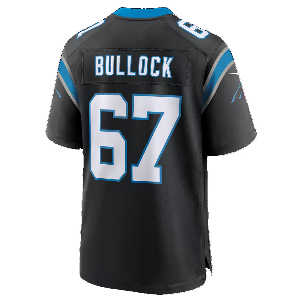 C.Panthers #67 Corey Bullock Black Team Game Football jersey Thaam