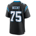 C.Panthers #75 Sam Hecht Black Team Game Football jersey Thaam