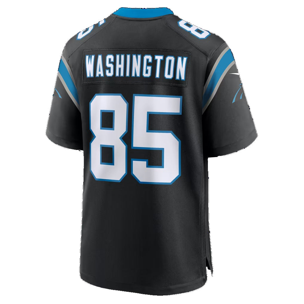 C.Panthers #85 Casey Washington Black Team Game Football jersey Thaam