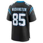 C.Panthers #85 Casey Washington Black Team Game Football jersey Thaam