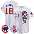 Chicago Cubs #18 Sh¨­ta Imanaga Pinstripe Pink Thaam Meow KT All Stitched Jersey