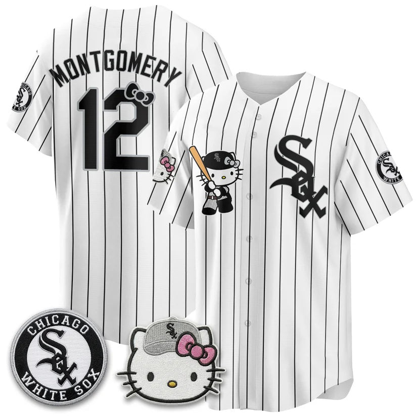 Chicago White Sox #12 Colson Montgomery White Thaam Meow KT Vapor Stitched Jersey
