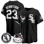 Chicago White Sox #23 Andrew Benintendi Black Thaam Meow KT Vapor Stitched Jersey