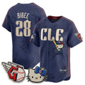 Cleveland Guardians #28 Tanner Bibee Navy Thaam Meow KT Vapor Stitched Jersey