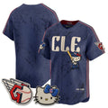 Cleveland Guardians Navy Thaam Meow KT Vapor Stitched Jersey