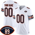 Custom C.Bears Active Player White 2026 With Mike Ditka 89 Patch Vapor Untouchable Limited Stitched Jersey THAAM