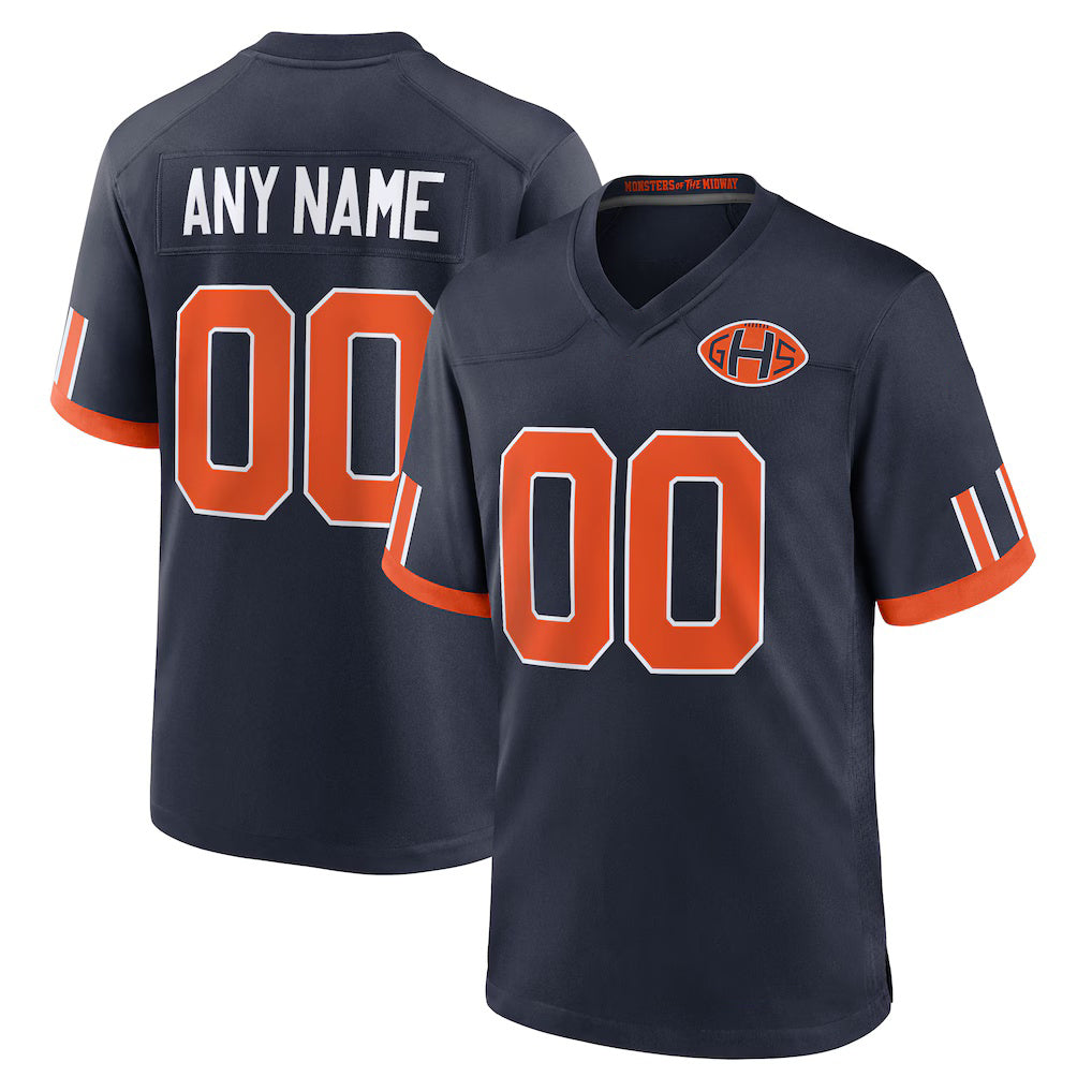 Custom C.Bears Navy 2026 Rivalries Collection Game Jersey Thaam